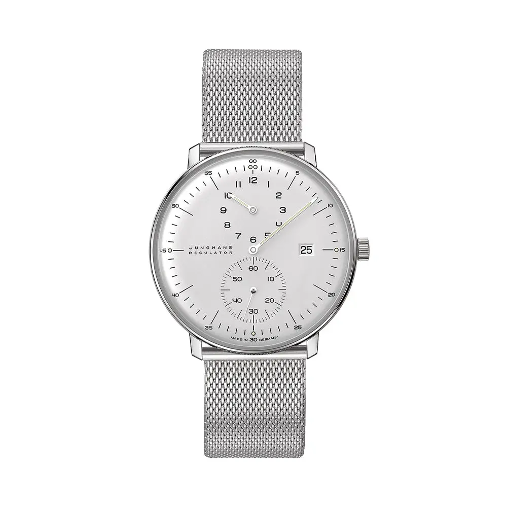 Max Bill Regulator 40Mm - Silver On Bracelet 1