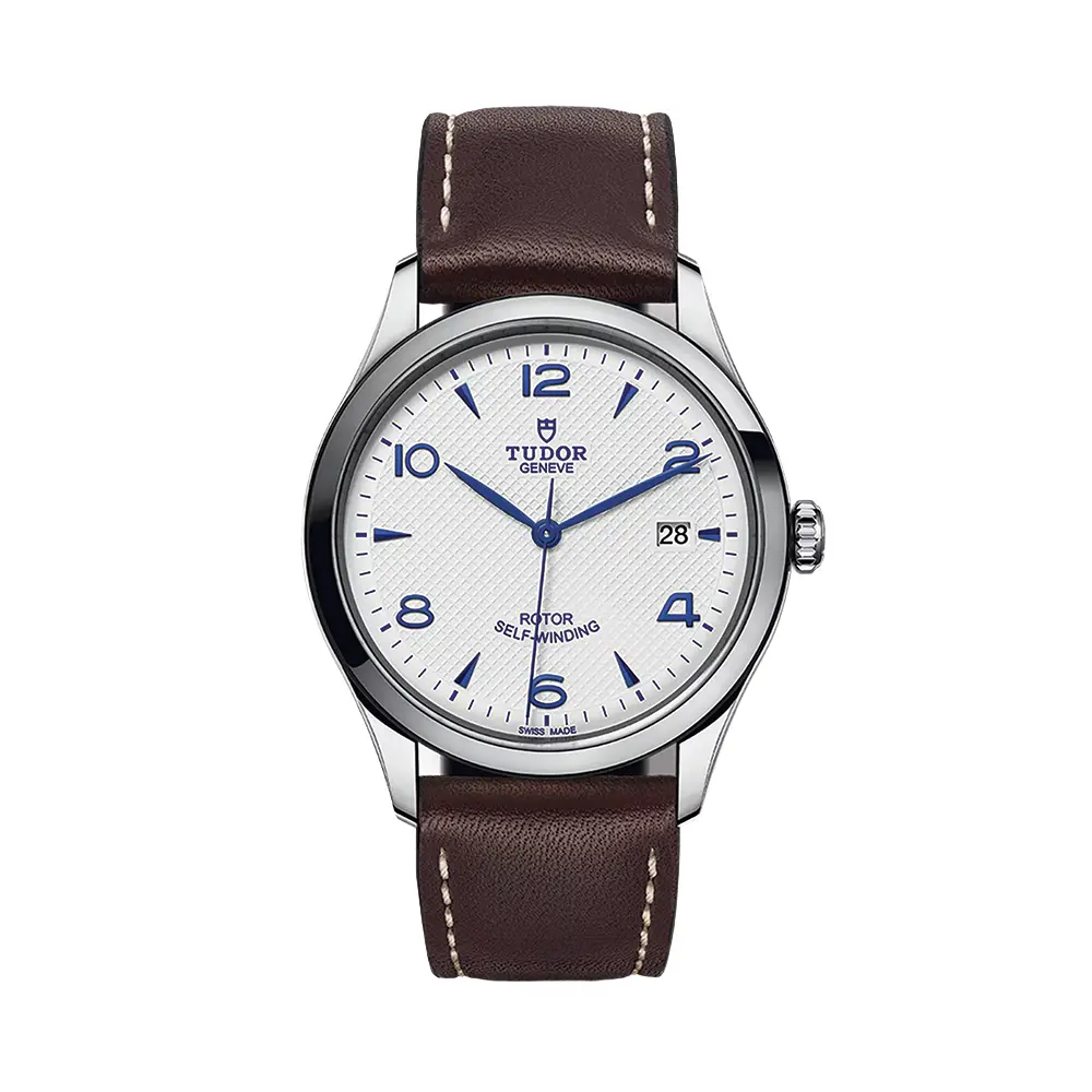 1926 39Mm - Opaline On Leather Strap 1