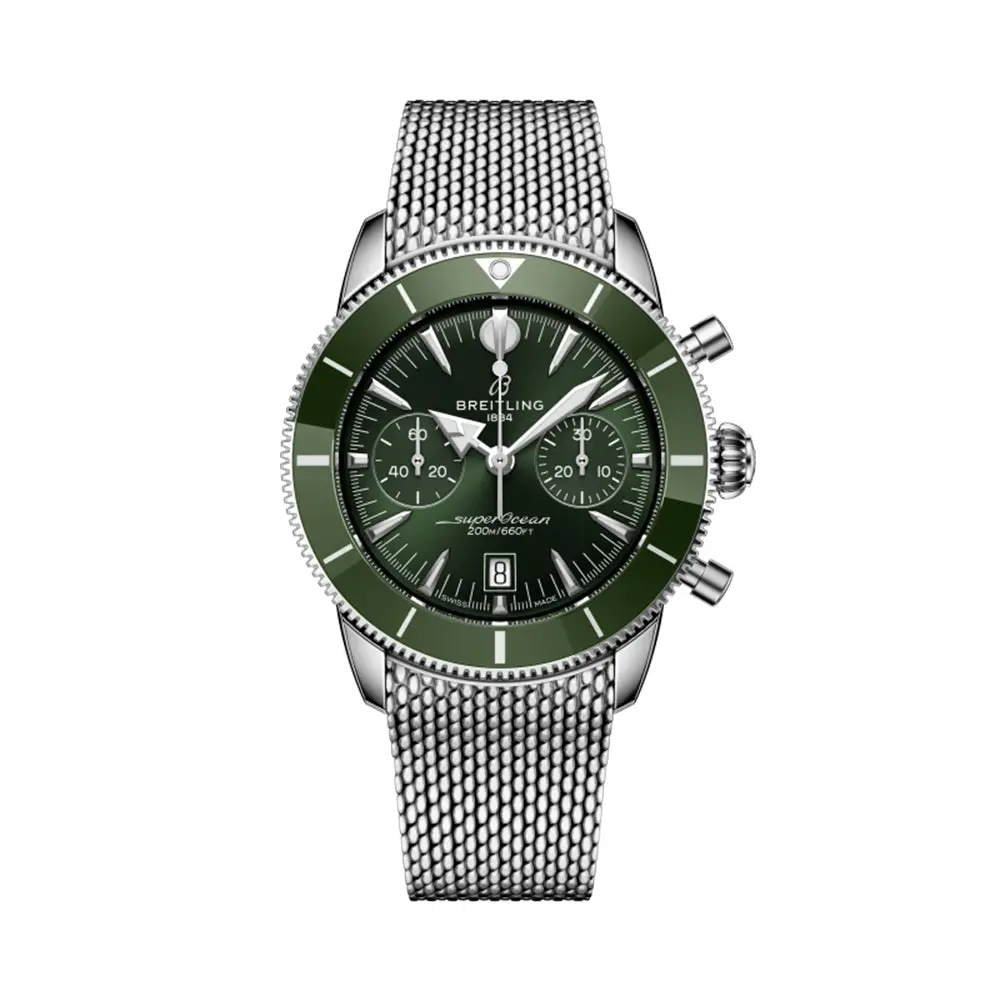 Superocean Heritage B01 Chronograph 42Mm - Green On Bracelet 1