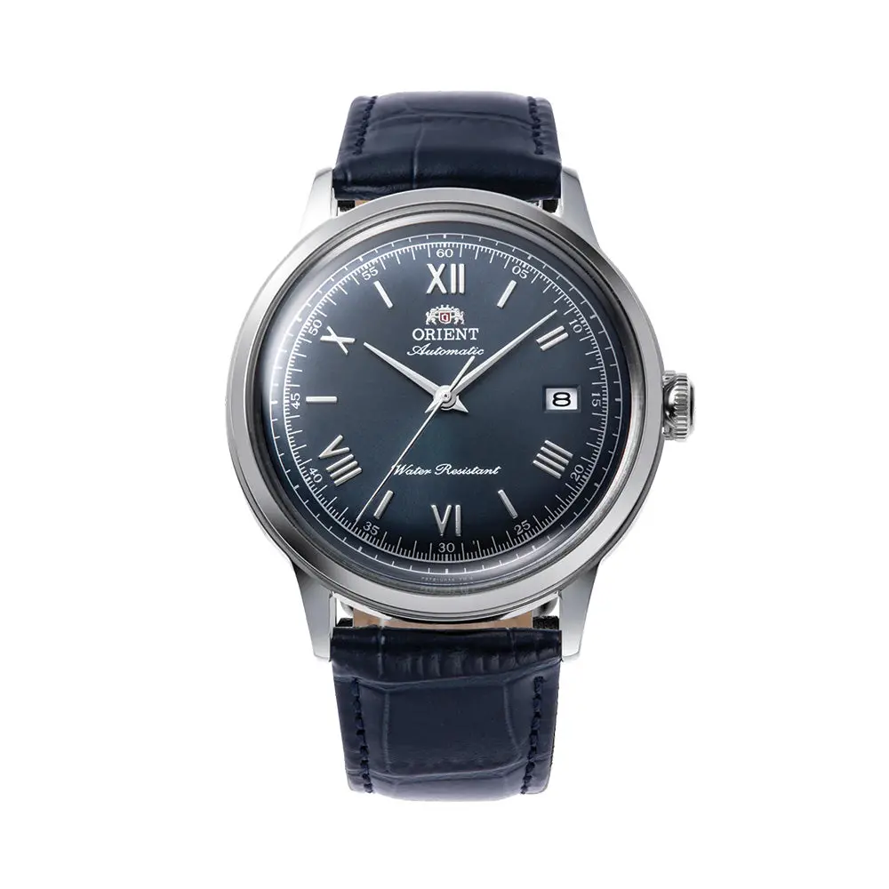 Bambino Version 2 40.5Mm - Blue On Leather Strap 1