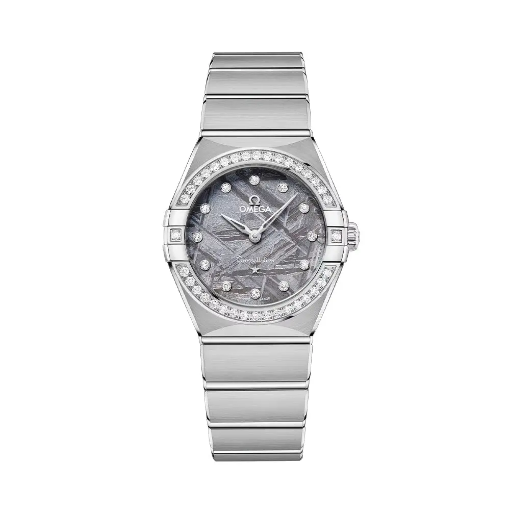 Constellation Diamonds Quartz 28Mm - Lavender Meteorite On Bracelet 1