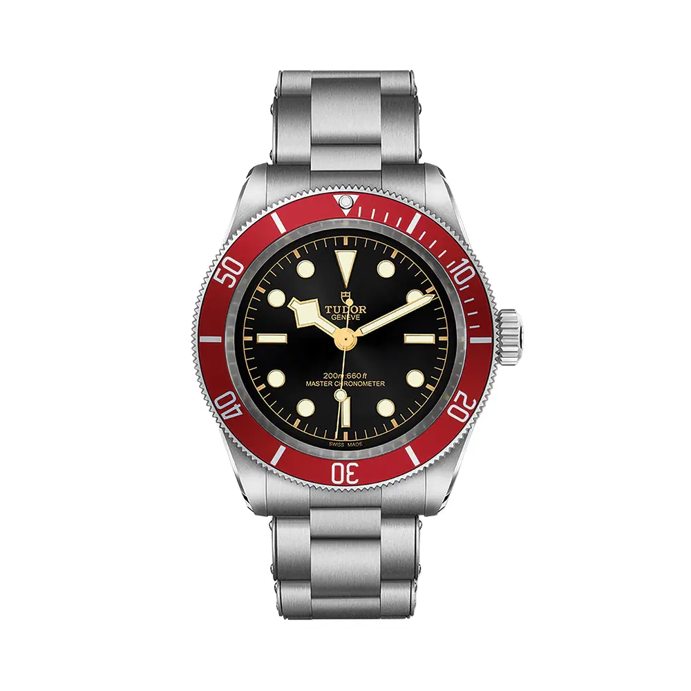 Black Bay 41Mm - Black, Burgundy Bezel On Bracelet 1