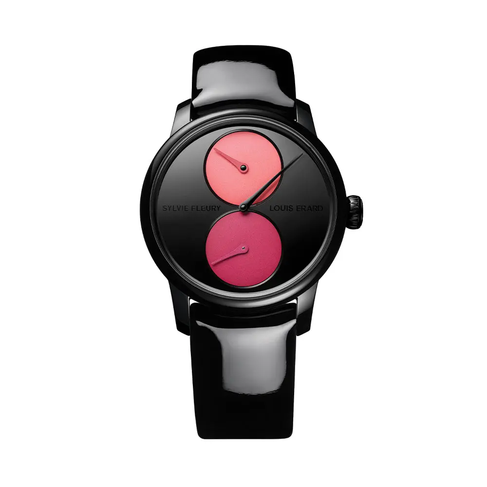 Louis Erard X Sylvie Fleury Le Régulateur "Palette Of Shadows" 39Mm - Black On Leather Strap 1