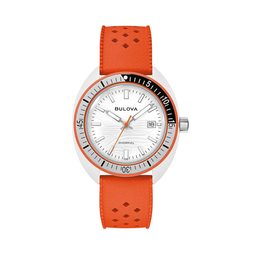 Snorkel Clownfish 41Mm - White On Rubber Strap 1