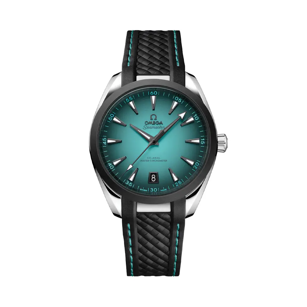 Seamaster Aqua Terra 150M 41Mm - Turquoise On Rubber Strap 1