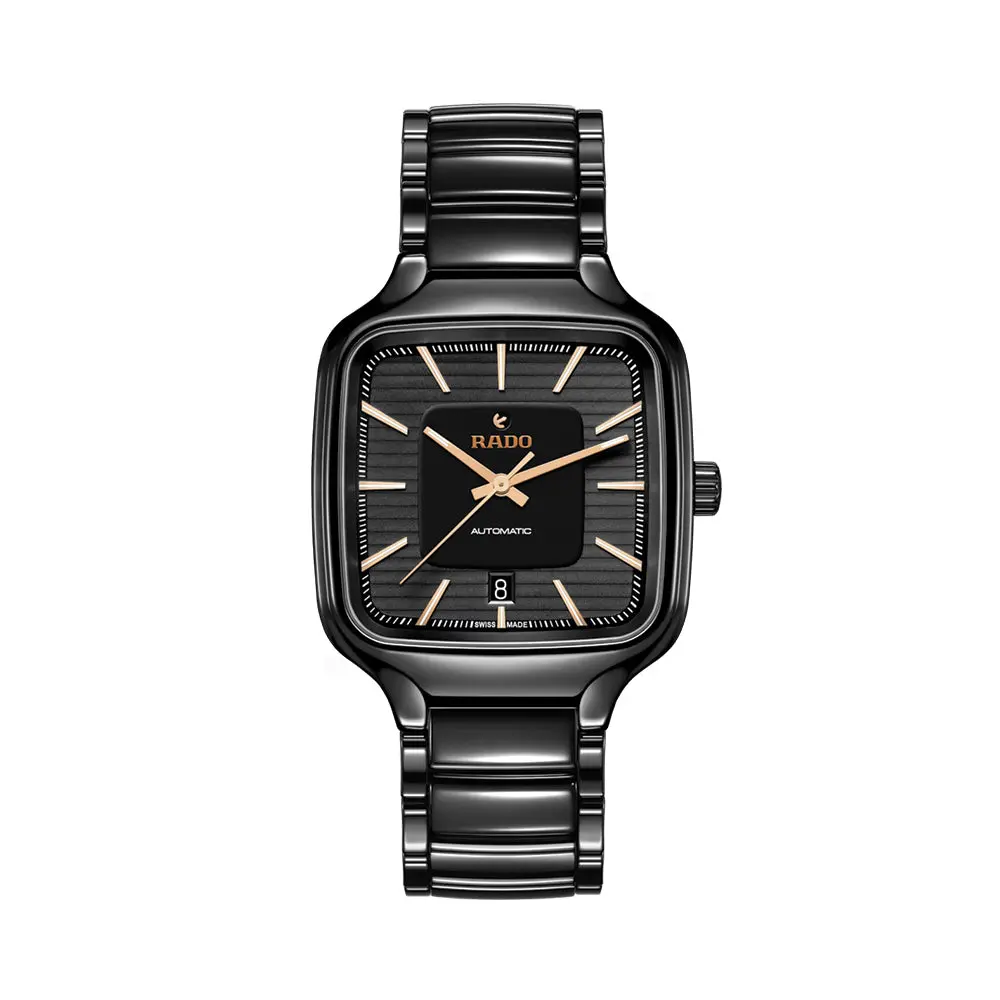 True Square Automatic 38Mm - Black On Bracelet 1