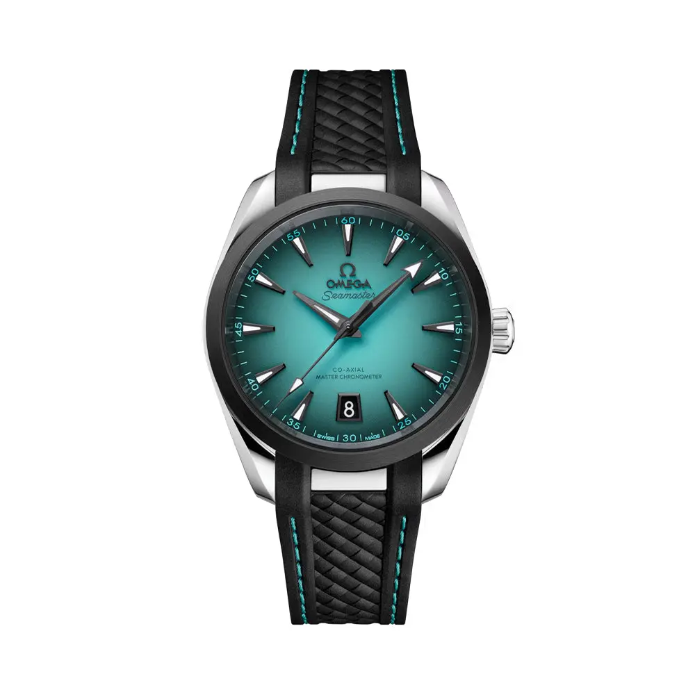 Seamaster Aqua Terra 150M 38Mm - Turquoise On Rubber Strap 1