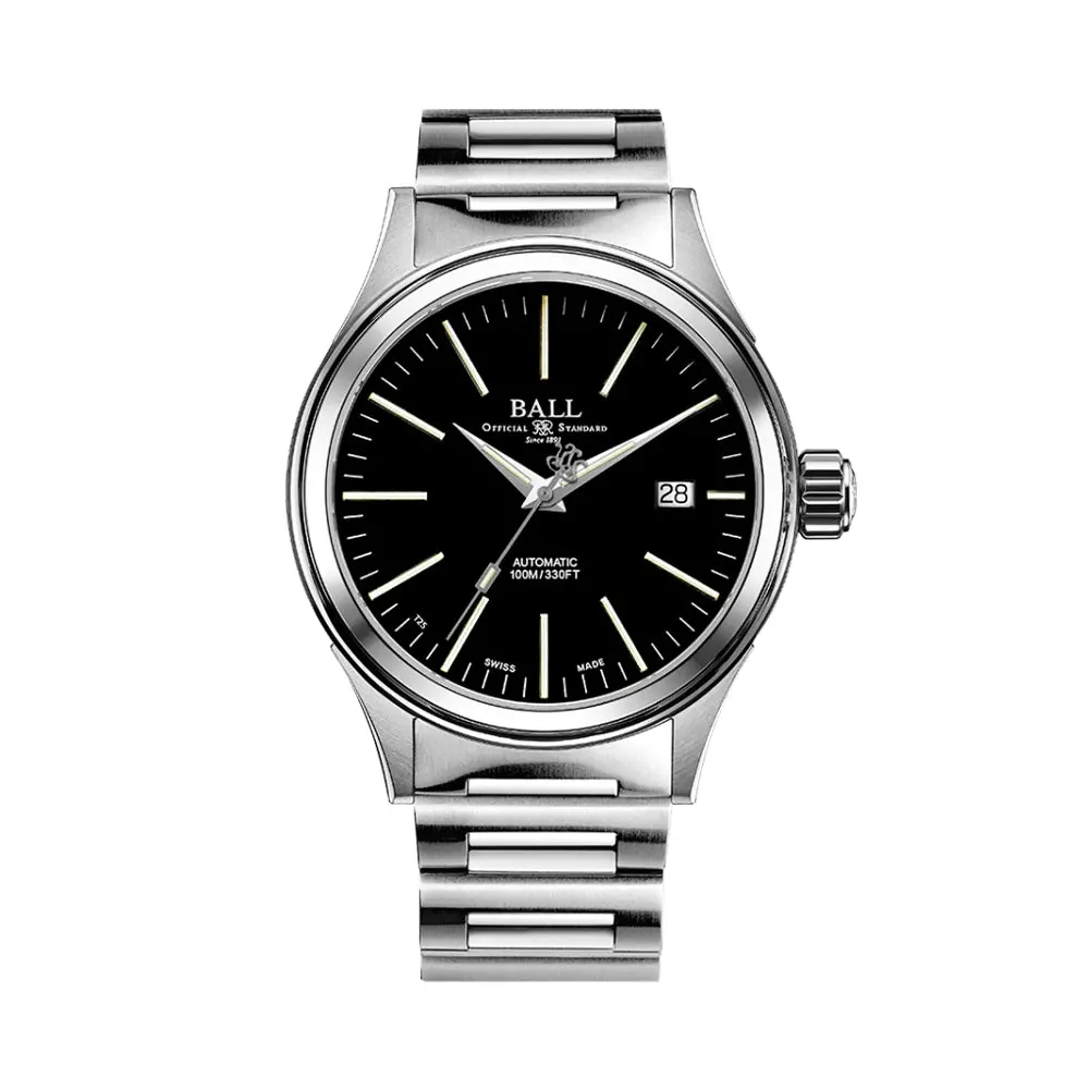 Fireman Enterprise 40Mm - Black On Bracelet 1