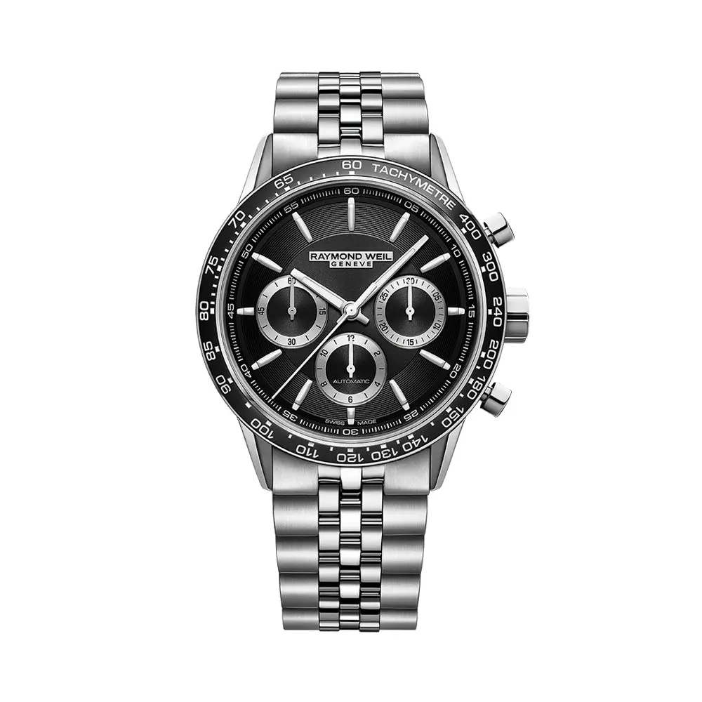 Freelancer Automatic Chronograph Ceramic Bezel 43.5Mm - Black On Bracelet 1
