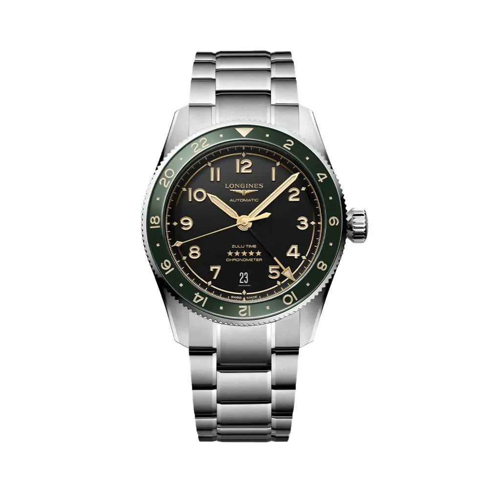 Spirit Zulu Time 39Mm - Green On Bracelet 1