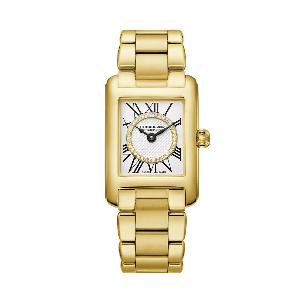 Classic Carrée Ladies Gold-Tone Steel 23Mm - Silver On Bracelet 1
