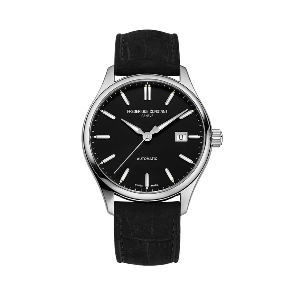 Classics Index Automatic 40Mm - Black On Leather Strap 1