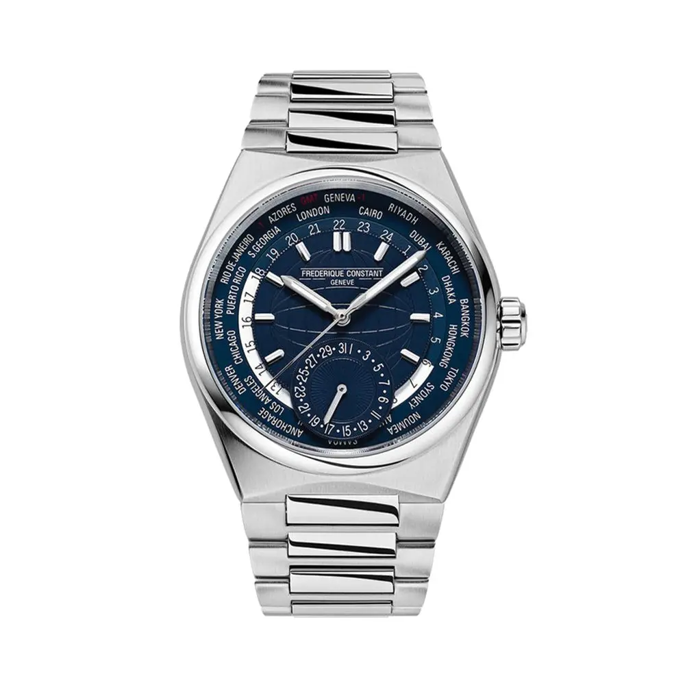 Highlife Worldtimer Manufacture 41Mm - Blue On Bracelet 1