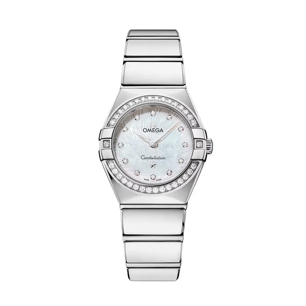 Constellation Diamonds Quartz 25Mm - White, Mother-Of-Pearl On Bracelet 1