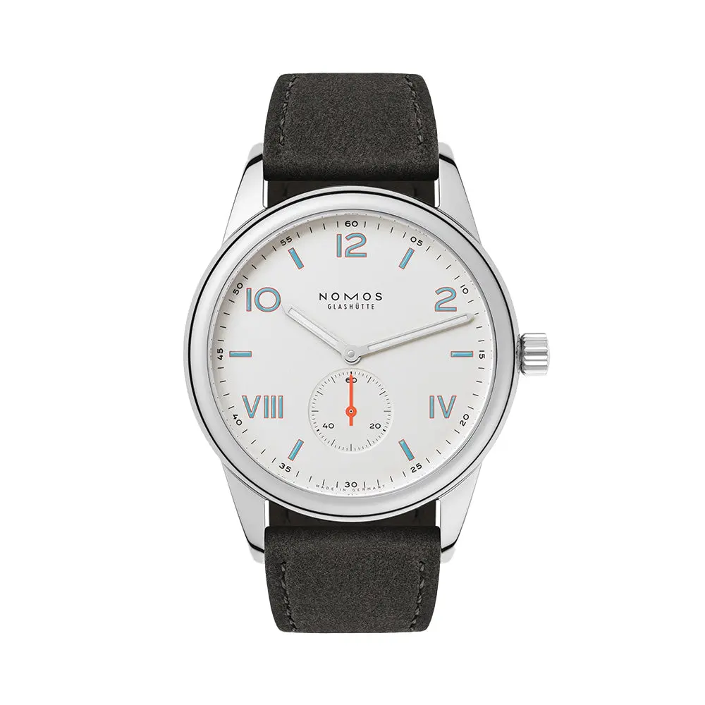 Club Campus 38 Sapphire Back - White On Leather Strap 1