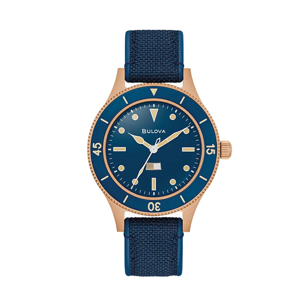 Mil-Ships Bronze Special Edition 41Mm - Blue On Strap 1