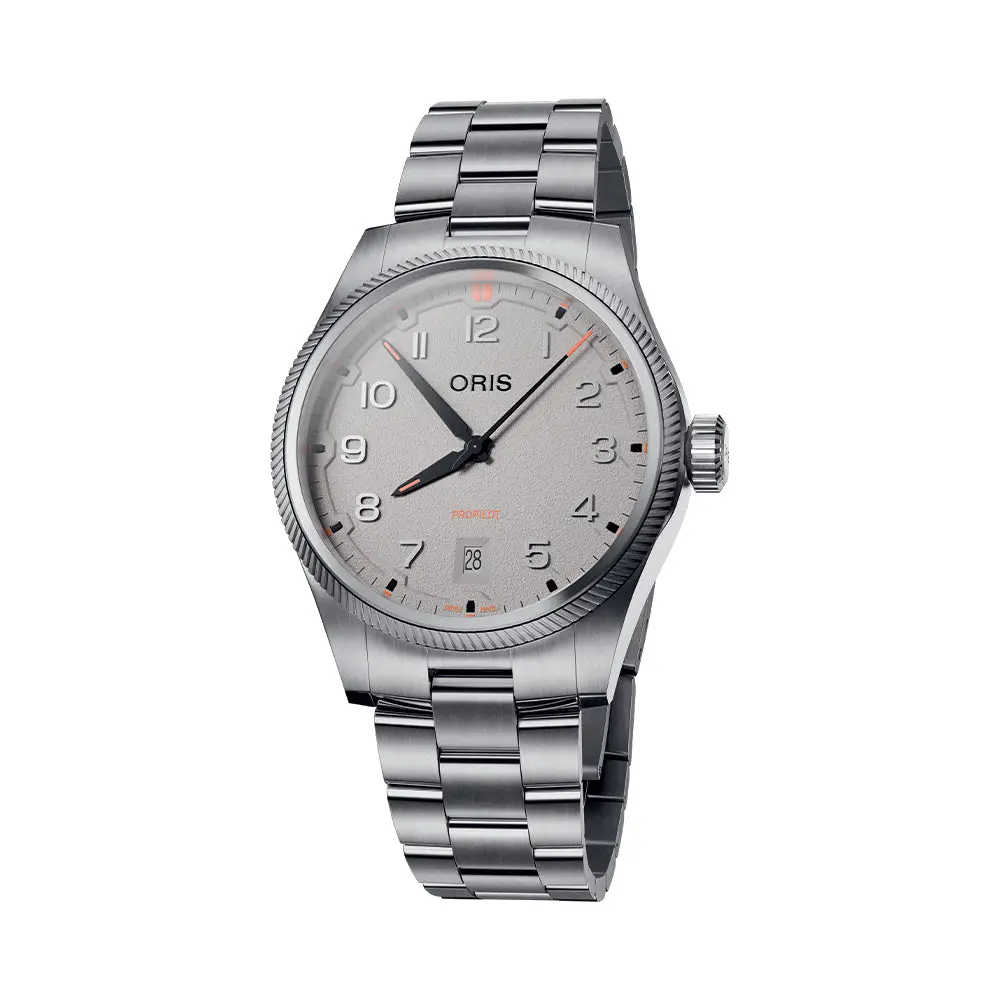 Propilot Date 41Mm - Chalk Grey On Bracelet 1