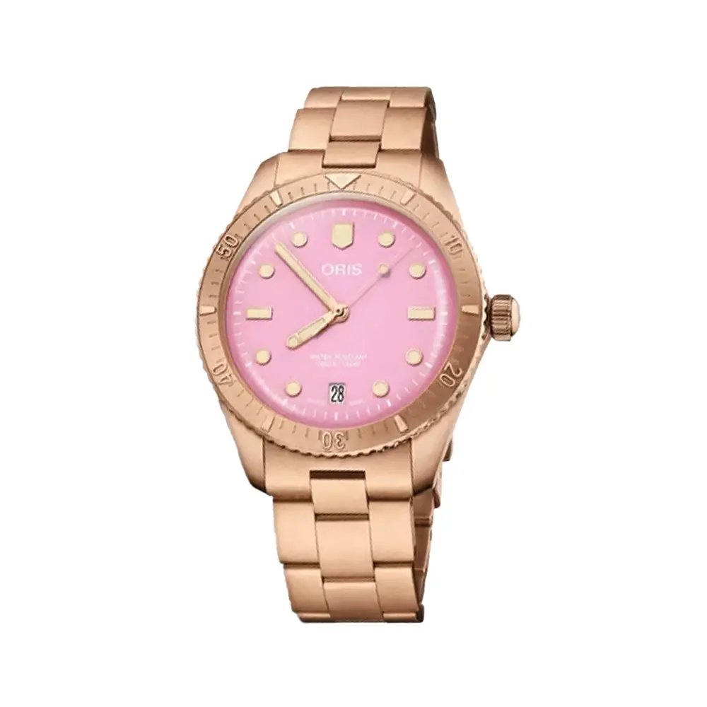 Divers Sixty‑Five 'Cotton Candy' 38Mm - Pink On Bracelet 1
