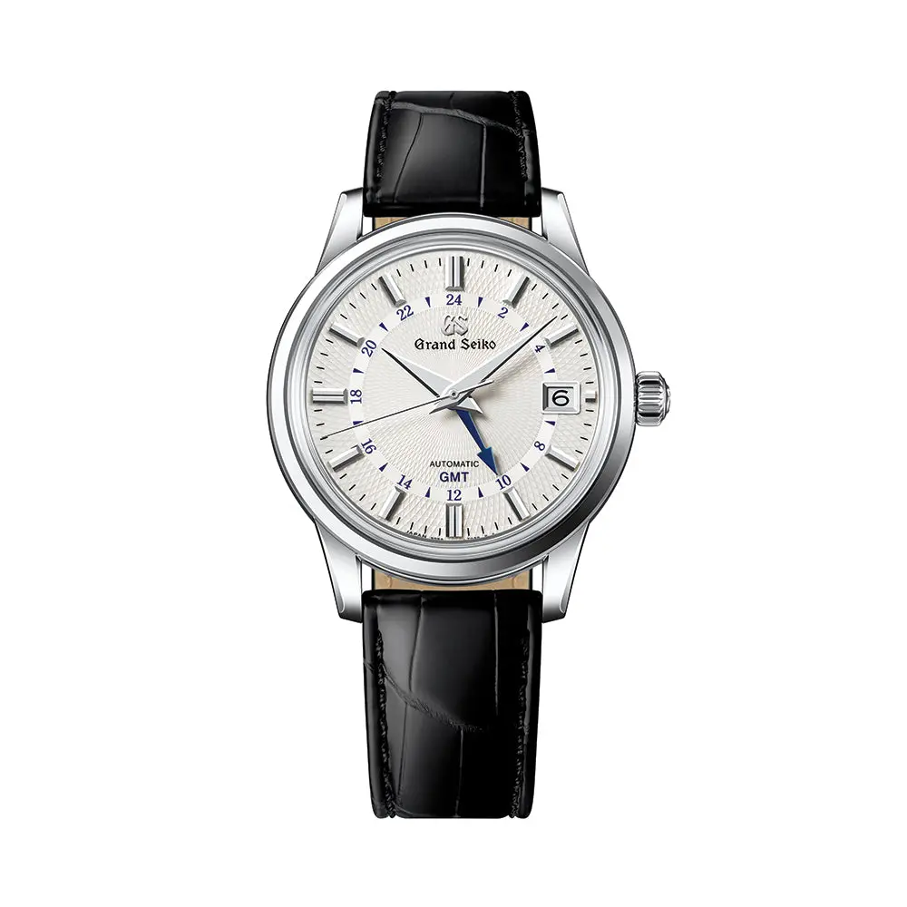 Sbgm255 Elegance Automatic Mechanical Gmt 39.5Mm - White On Leather Strap 1