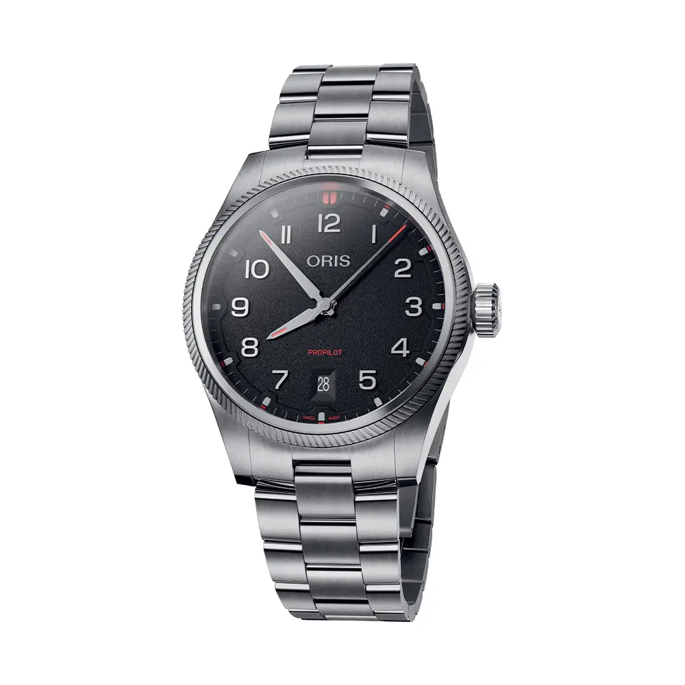 Propilot Date 41Mm - Black On Bracelet 1