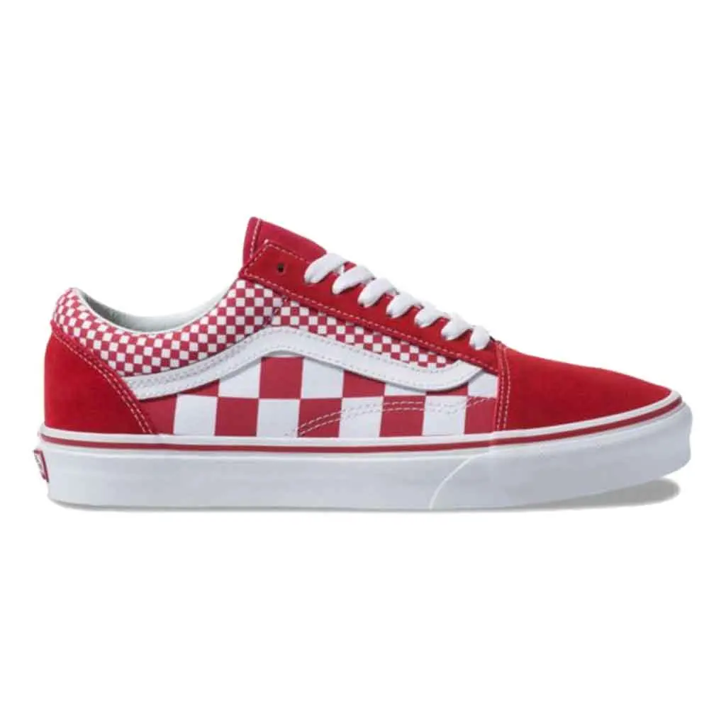 Vans Ols Skool Mix Checker - Chili Pepper/True White 1