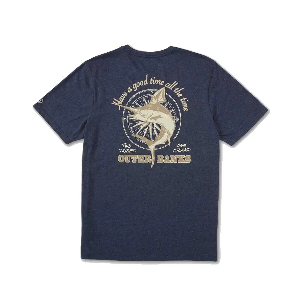 Volcom X Outer Banks Marlin Ss Tee - Navy Heather 1