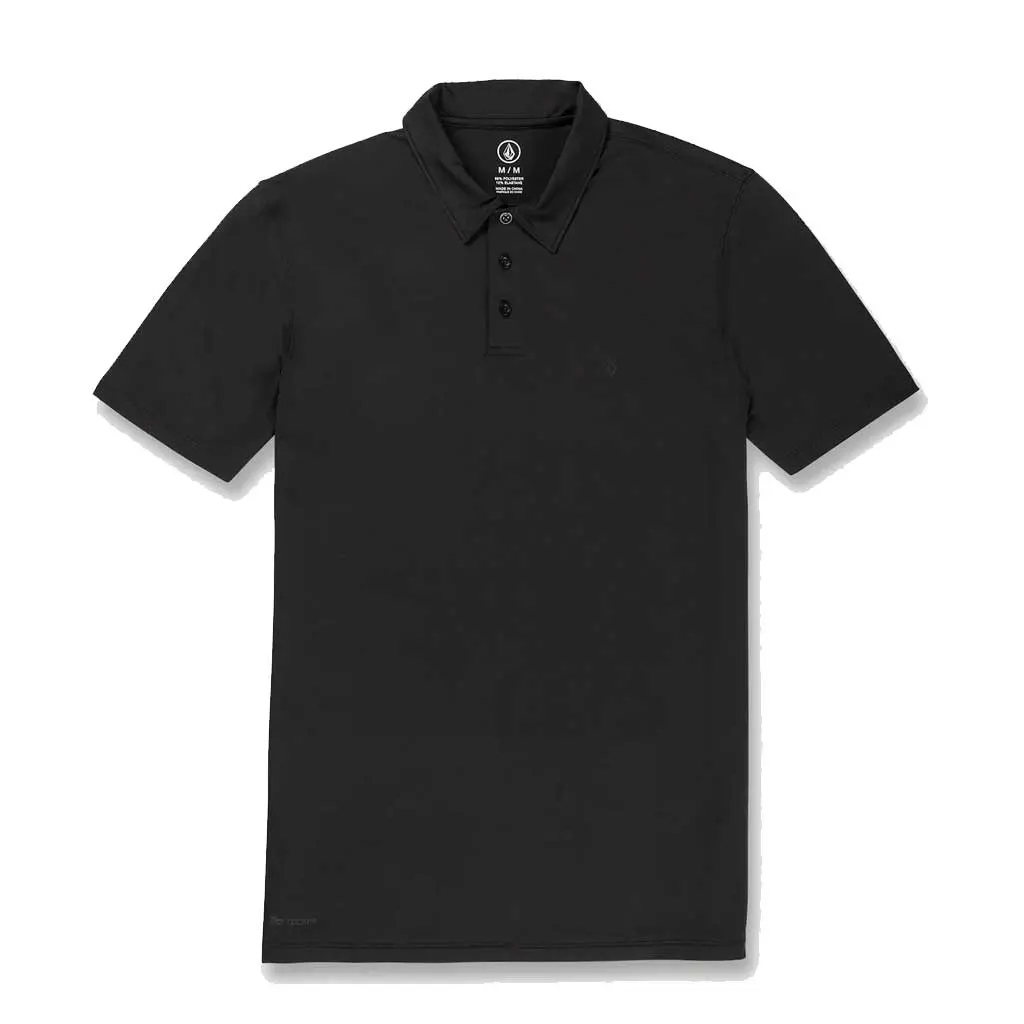 Volcom Hazard Pro S/S Polo - Black 1