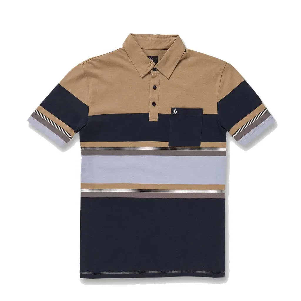 Volcom Heavy Daze S/S Polo - Dark Khaki 1