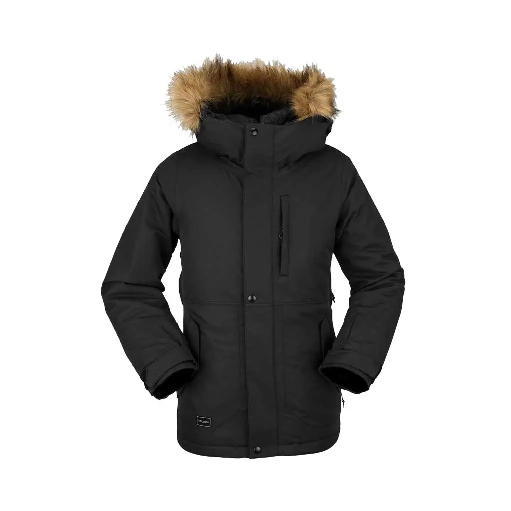 Volcom 21/22 Girl's So Minty Ins. Jacket - Black 1