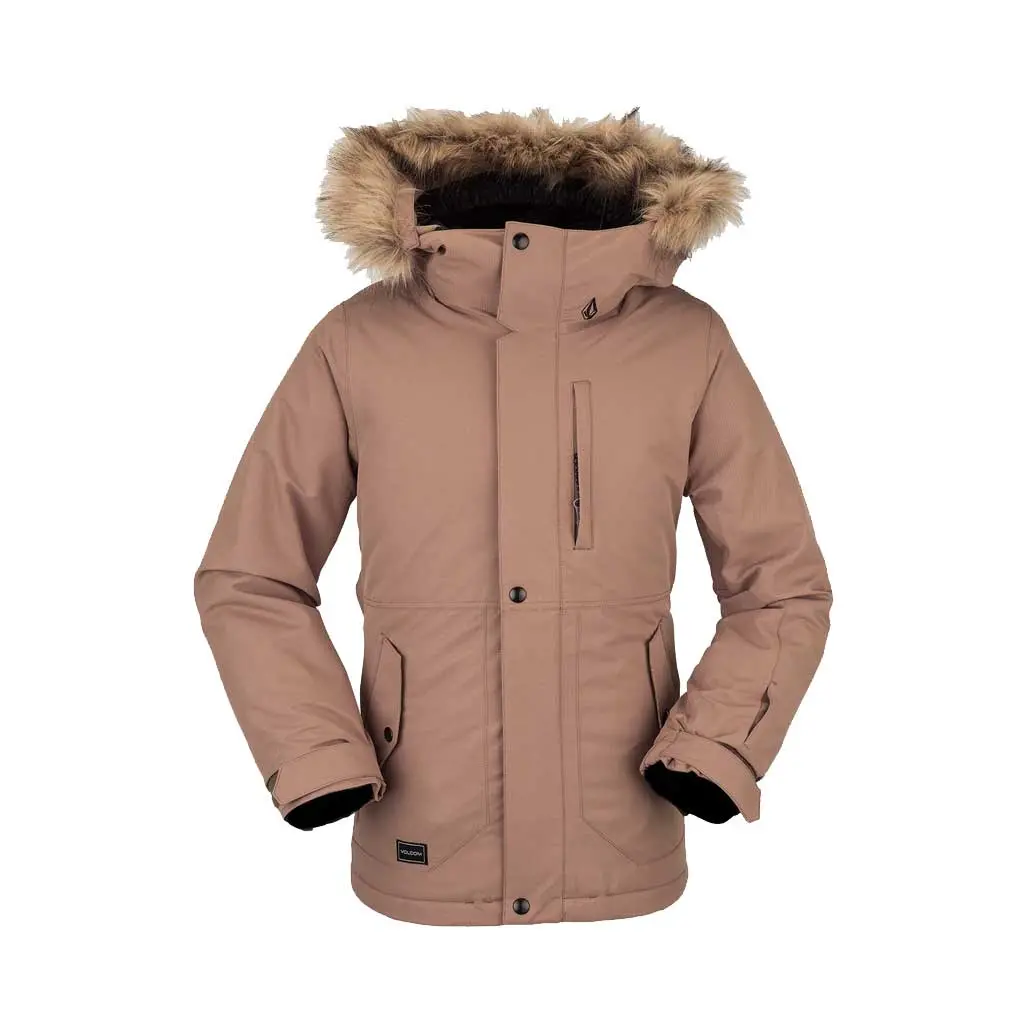 Volcom 21/22 Girl's So Minty Ins. Jacket - Coffee 1