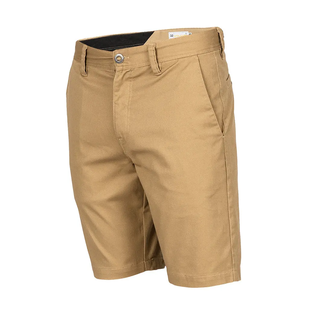 Volcom Frickin Mod Stretch Shorts - Dark Khaki 1