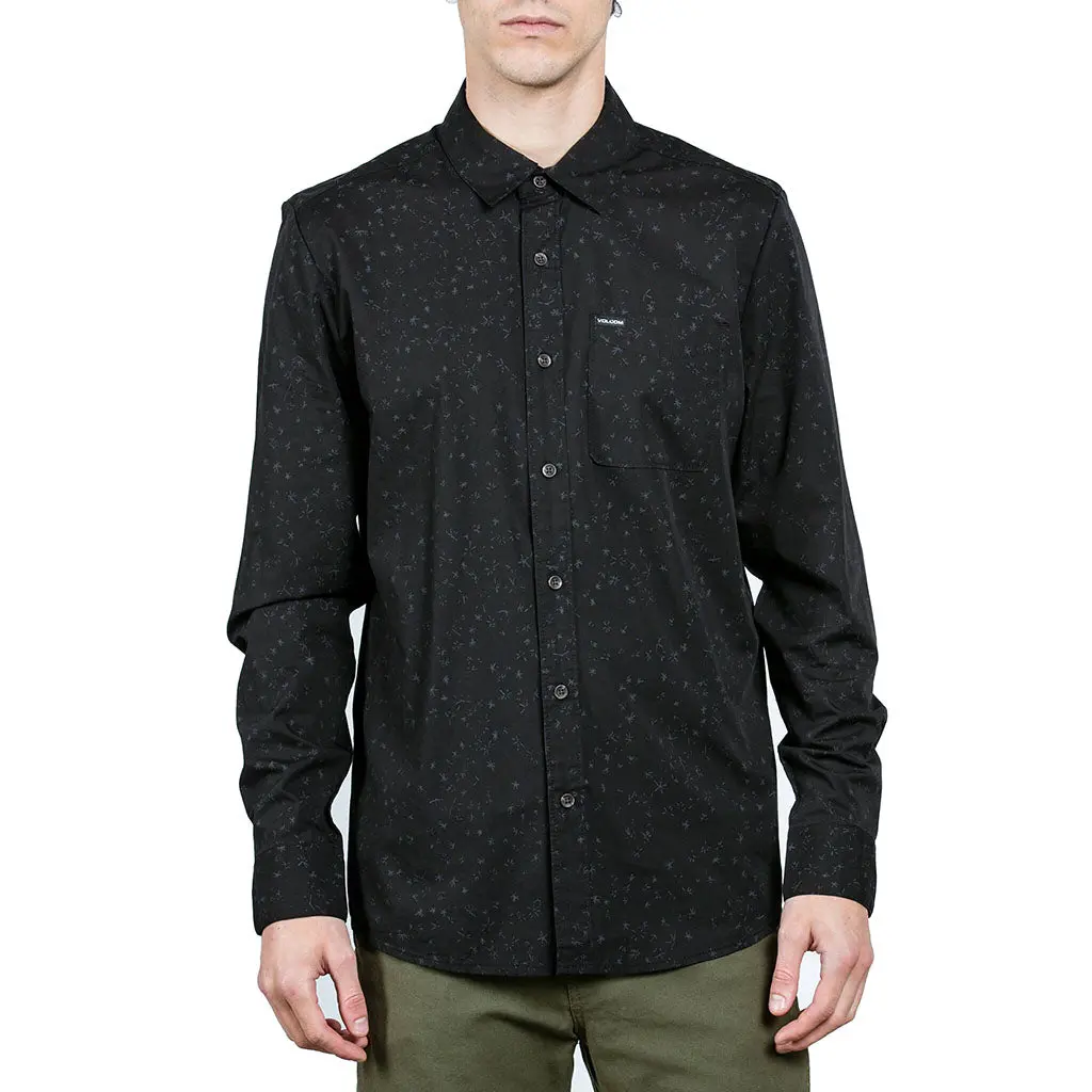Volcom Smashed Star L/S Tee - Black 1