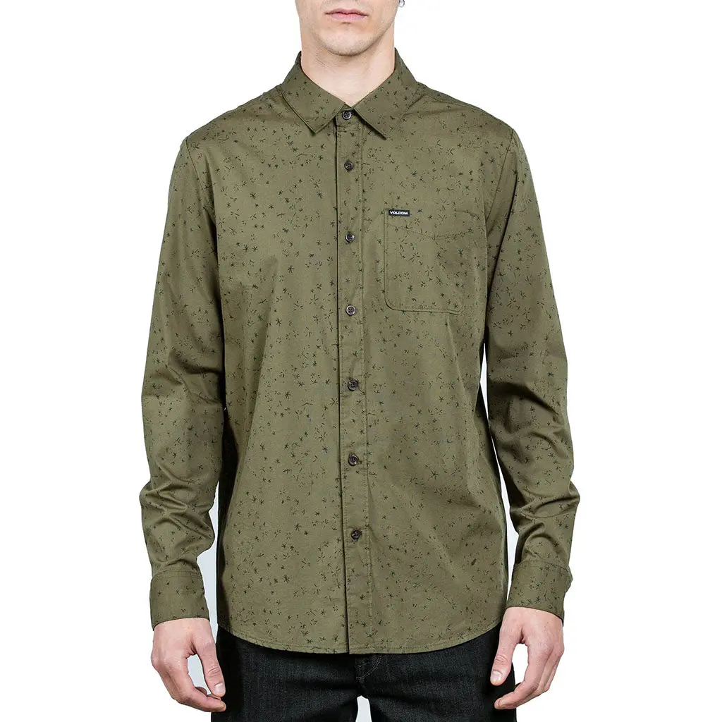 Volcom Smashed Star L/S Tee - Military 1