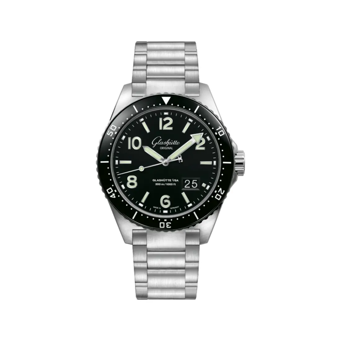 Seaq Panorama Date 43Mm - Galvanized Black On Bracelet 1