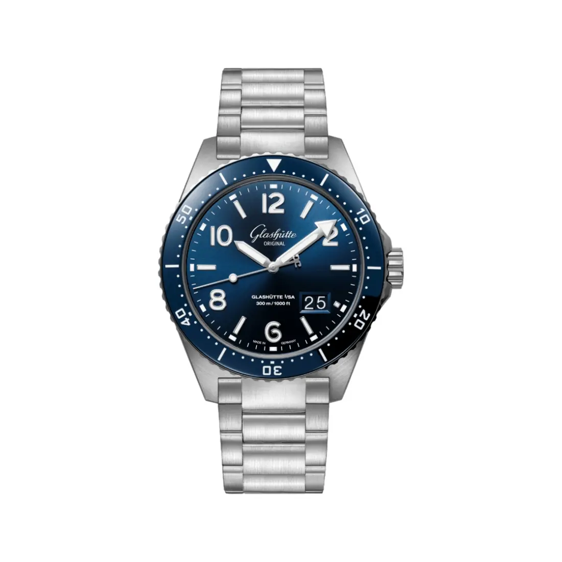 Seaq Panorama Date 43Mm - Galvanized Blue On Bracelet 1