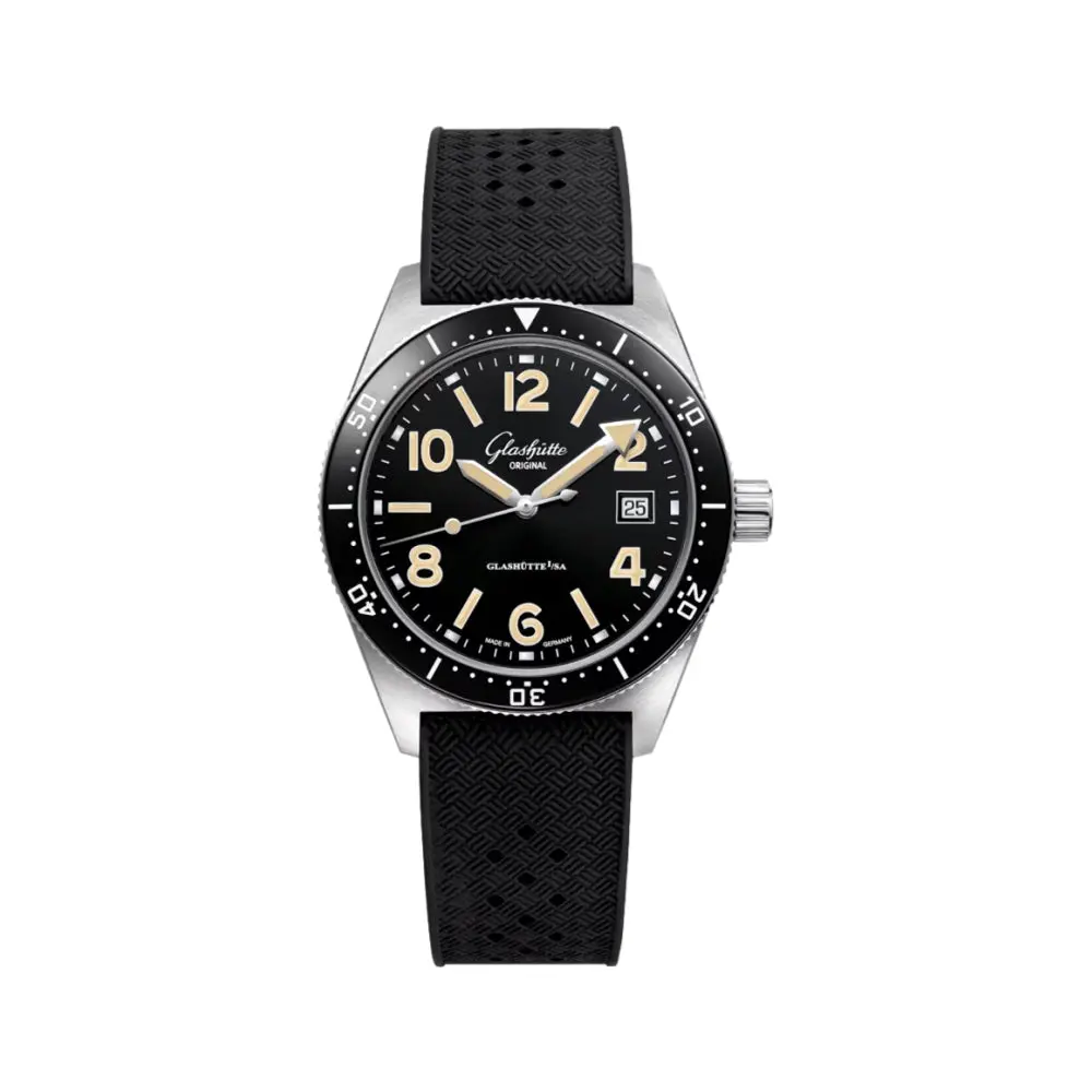 Seaq Automatic 39.5Mm - Galvanized Black On Rubber Strap 1