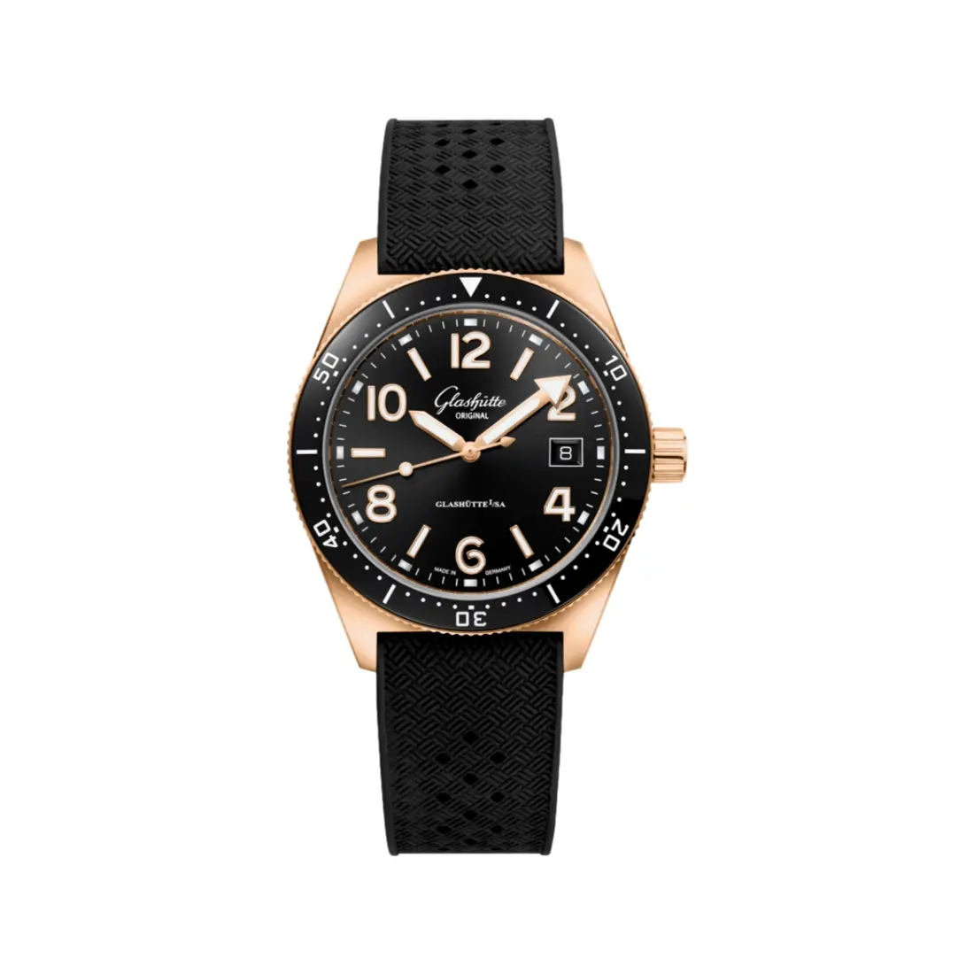 Seaq Red Gold 39.5Mm - Galvanized Black On Strap 1