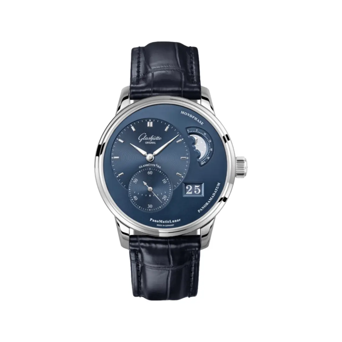 Panomaticlunar 40Mm - Blue On Strap 1