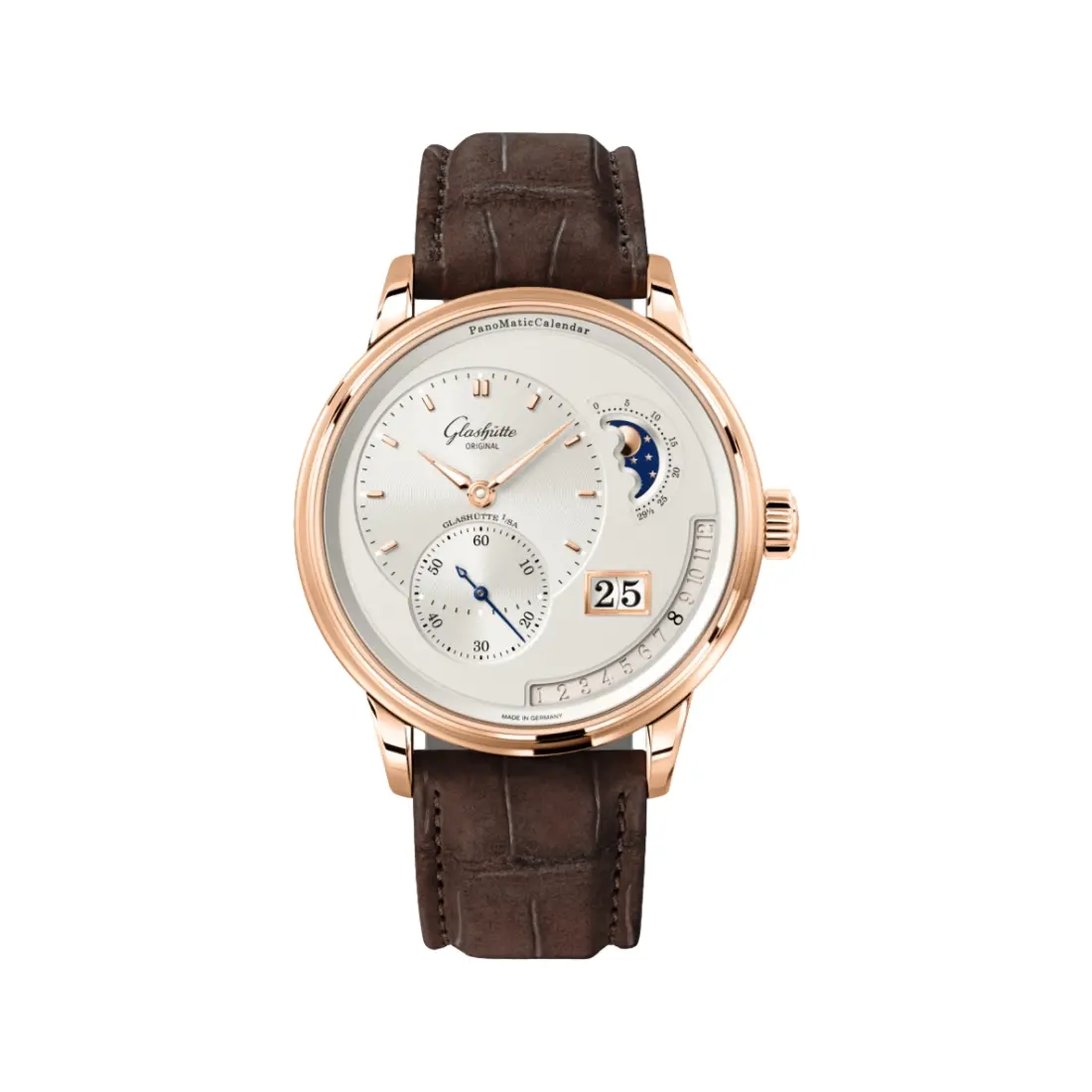 Panomaticcalendar Red Gold 42Mm - Ivory On Strap 1