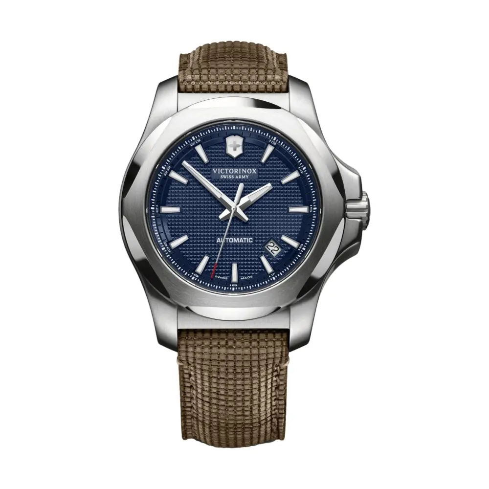 I.N.O.X. Mechanical, Blue Dial, Brown Wood Strap 1