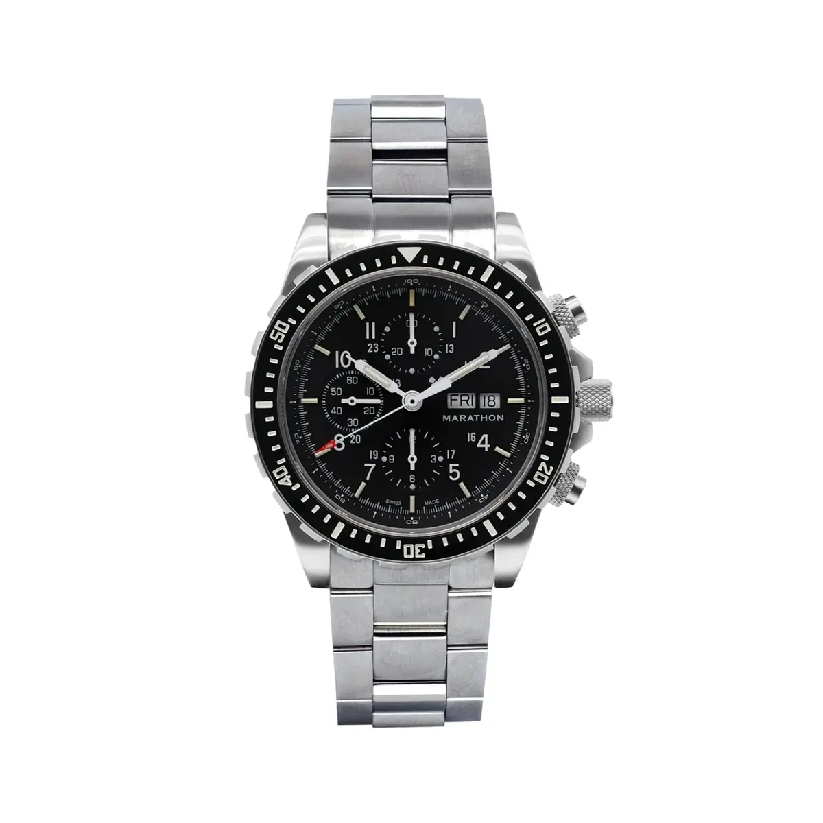 Csar Pilot's Automatic Chronograph 46Mm - Black On Bracelet 1