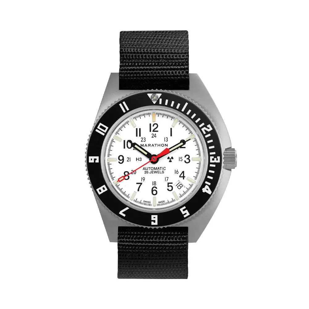 Ssnav-D Arctic Edition 41Mm - White On Ballistic Nylon Strap 1