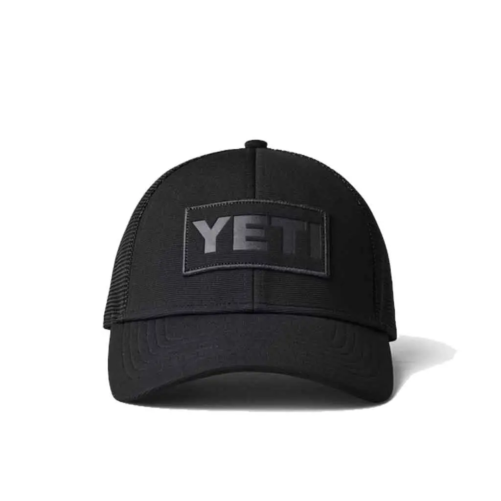 Yeti Core Patch Trucker Hat - Black/Black 1