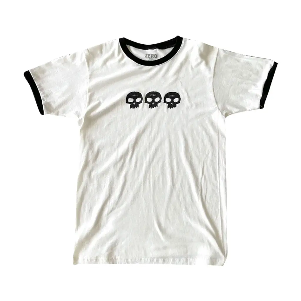 Zero Ringer 3 Skull S/S Tee - Natural/Black 1