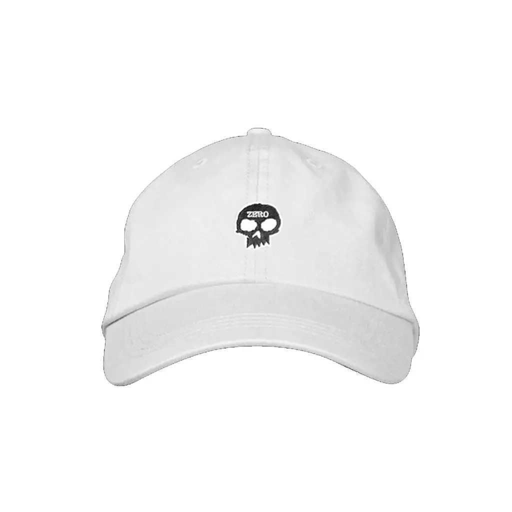 Zero Single Skull Dad Hat - White 1