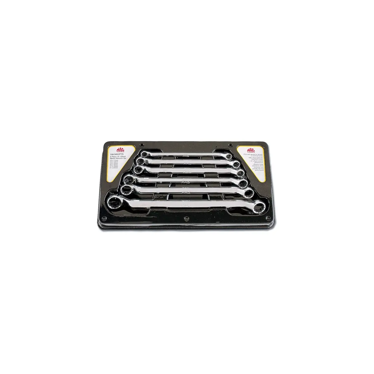 6-Pc. Metric Modified Offset Double-Box Wrench Set - 12-Pt. 1