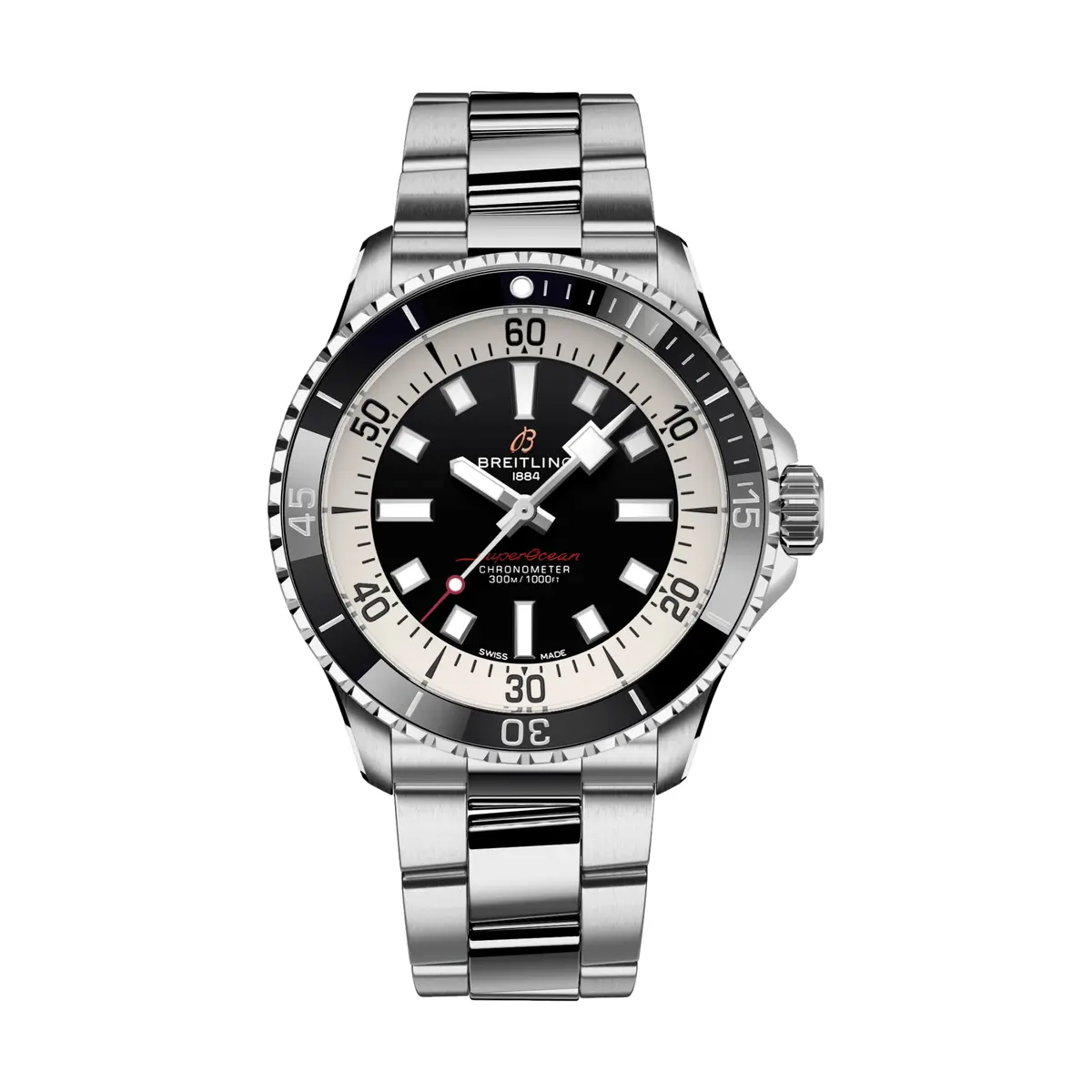 Superocean Automatic 42Mm - Black On Bracelet 1