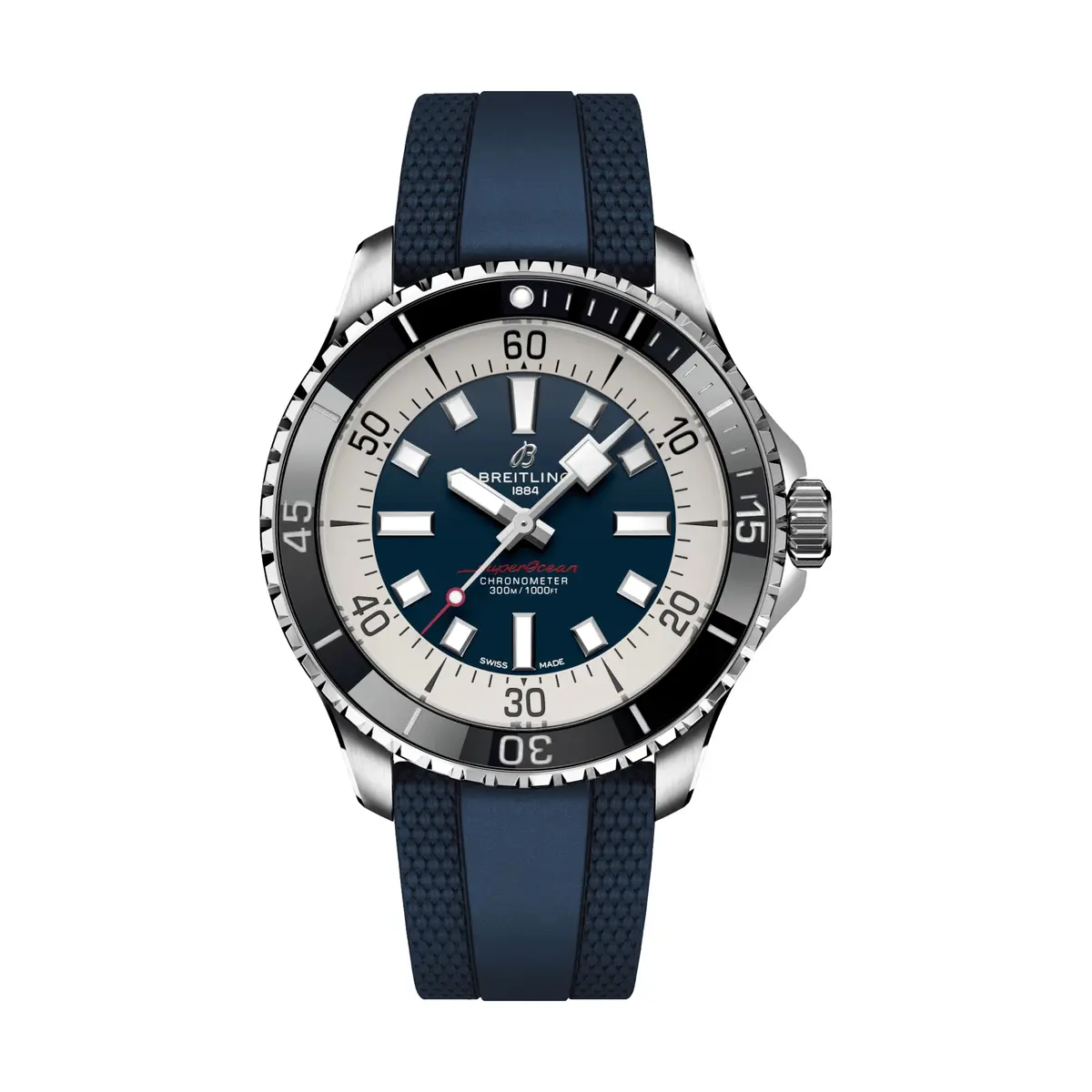 Superocean Automatic 44Mm - Blue On Rubber Strap 1