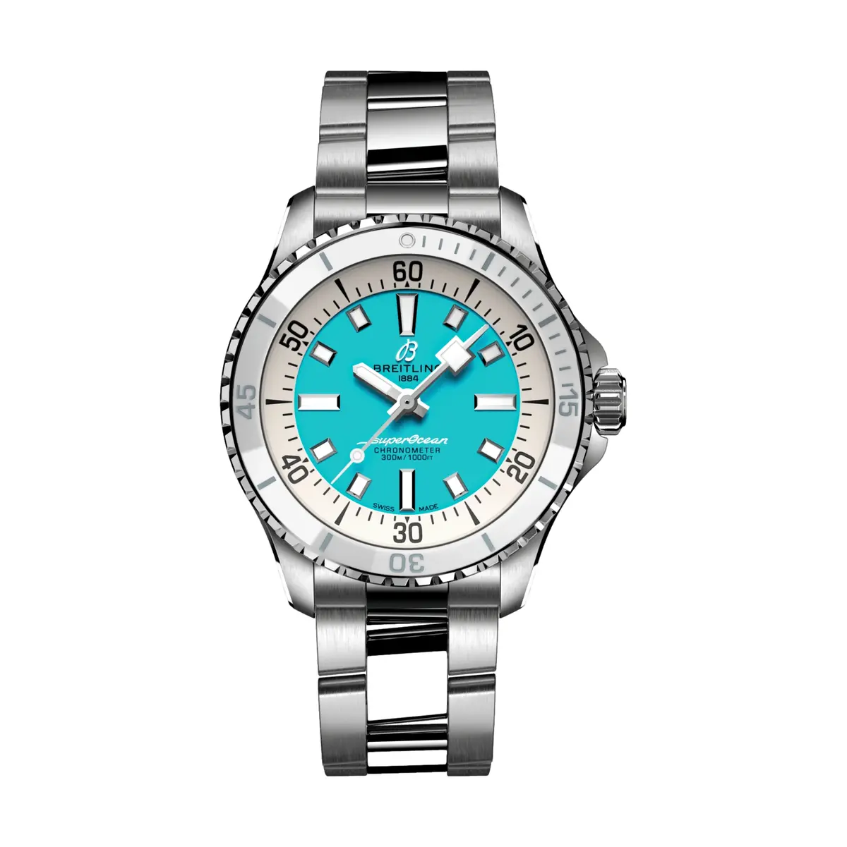 Superocean Automatic 36Mm - Turquoise On Bracelet 1
