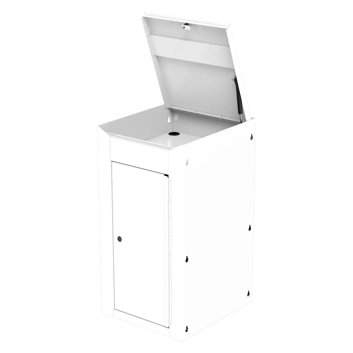 Side Cabinet For Uc3720 (Mb199) Carts - Titanium White 1